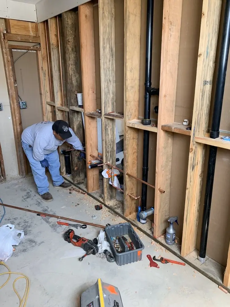 Commercial rough-in plumbing for Gas Line Repair in Baltic